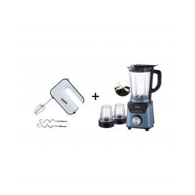 لون ازرق SNK-LB6112DB + خلاط يدويSNK-HM09 